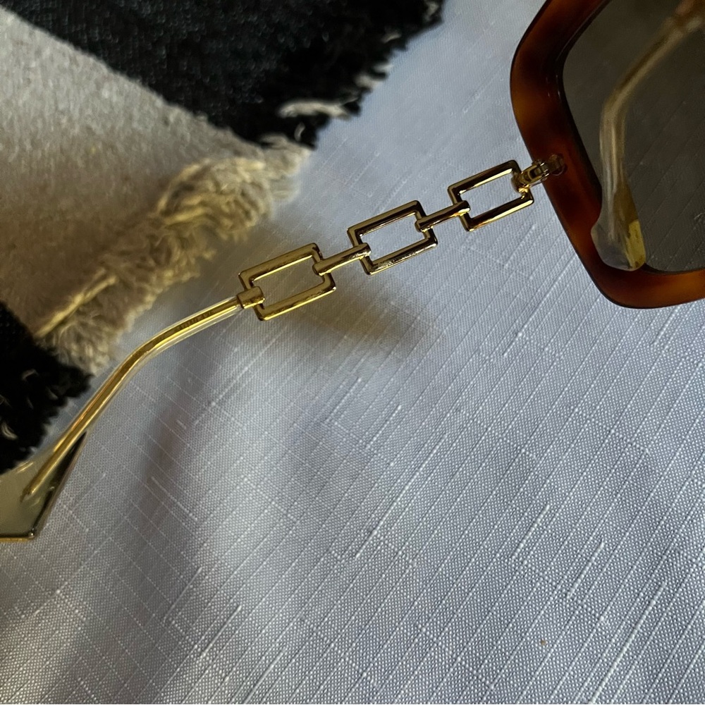 Gucci Authentic Unisex Square Frame Sunglasses Brown w/ Original Case UV400 NWT. - Picture 11 of 11